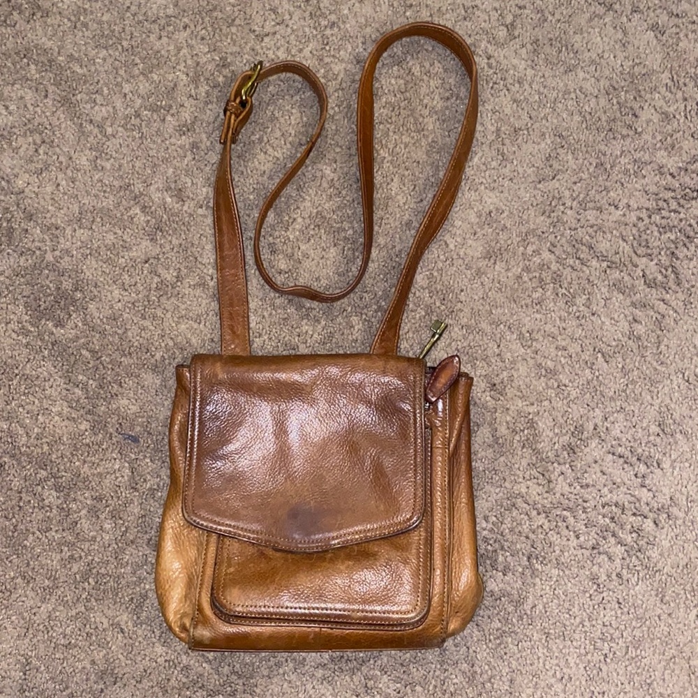Fossil crossbody brown leather